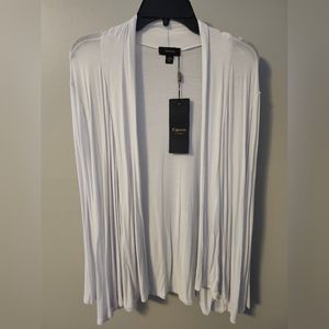 Expresso white shrug jacket